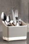 Hermia 2LIBNM-8052 Organizador de Plástico Beige Set de 2 Piezas para Cocina, Baño u Oficina 16.5x10x14 cm